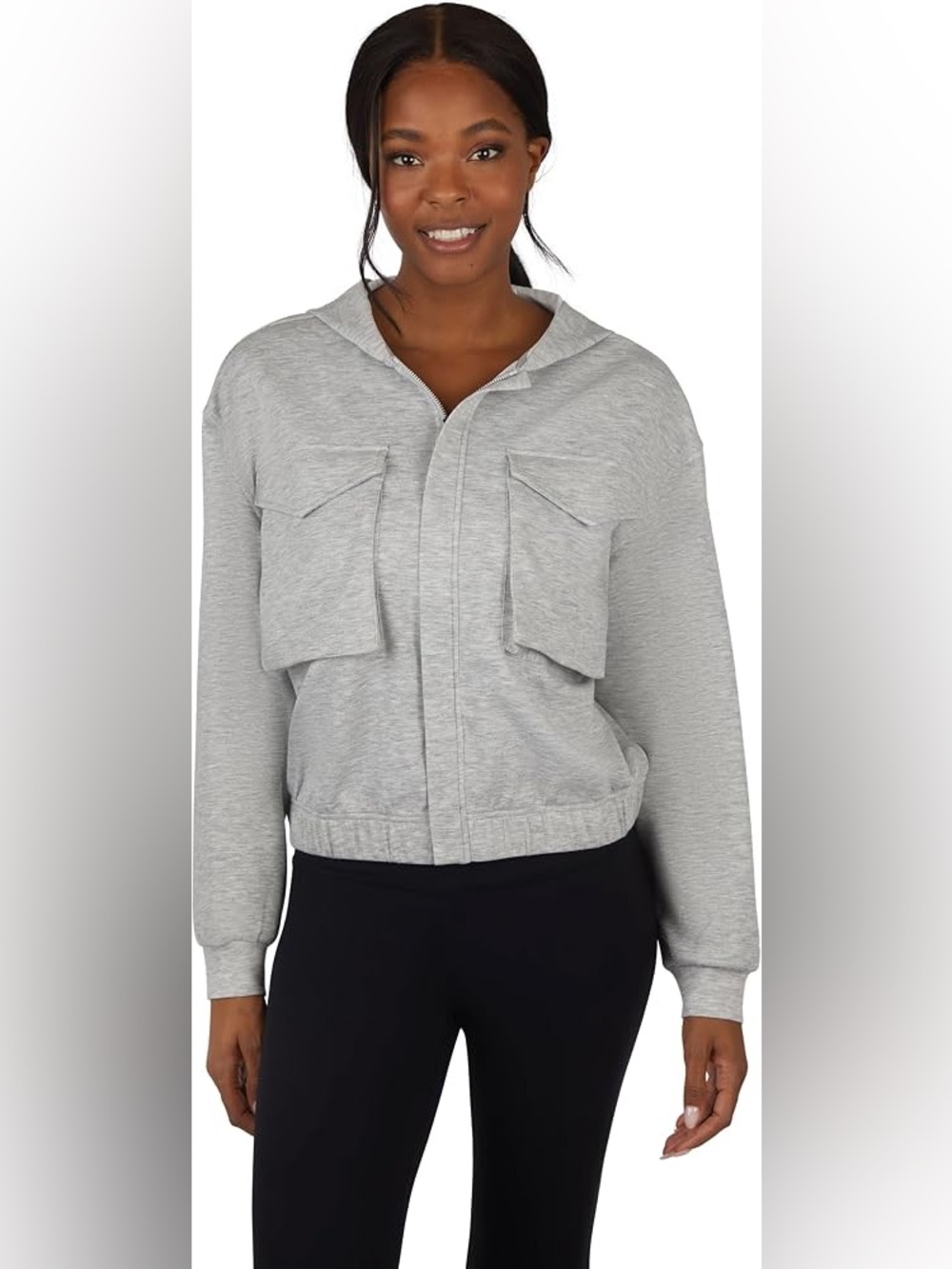Yogalicious softlite scuba autumn jacket—Green—small
